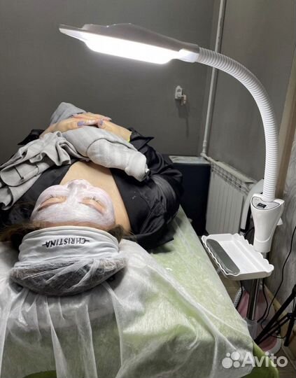 Лампа лупа напольная