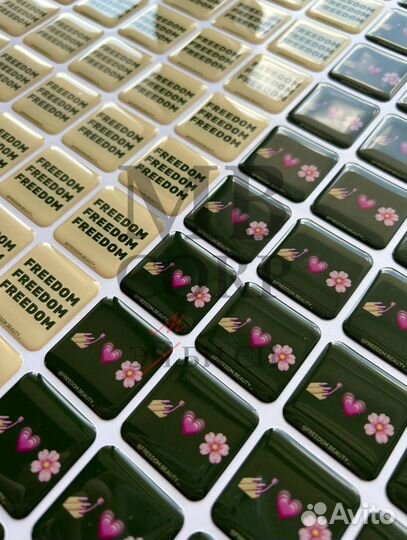 3D стикеры на телефон с вашим дизайном оптом