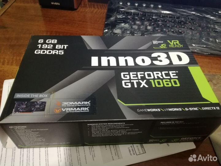 Видеокарта inno3D GTX 1060 6gb