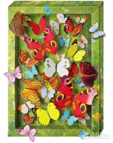 Объемная картинка Взлетающие бабочки