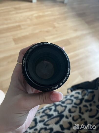 Объектив canon lens ef 50mm 1:1.4