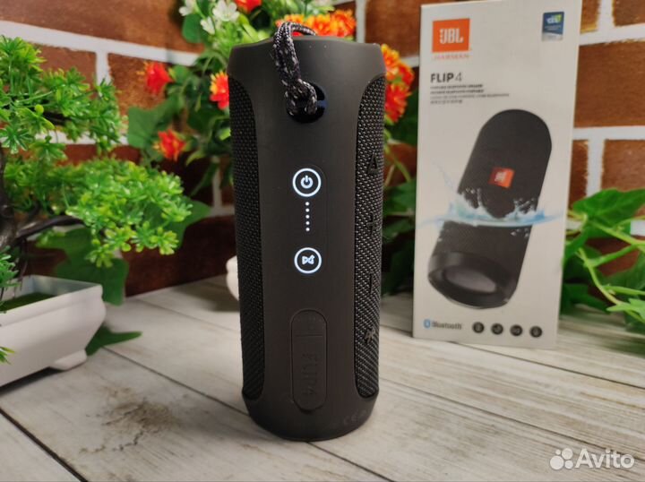 Портативная колонка JBL Flip 4 GG Black Оригинал