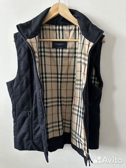 Винтажный легкий жилет burberry