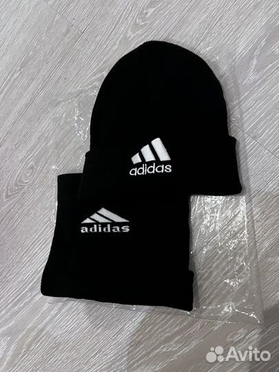 Шапка и снуд adidas