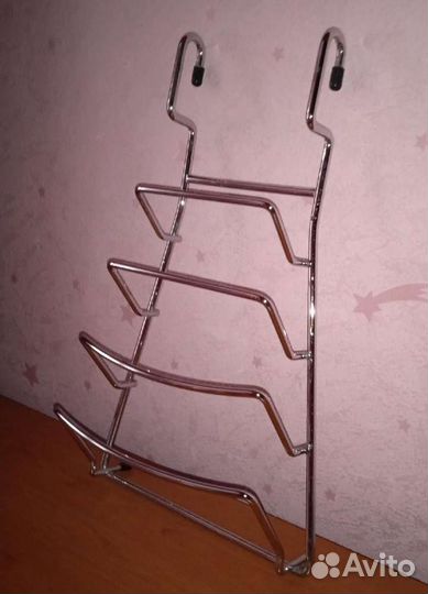 Подвесные полки, держатели на рейлинг. Хром.Импорт