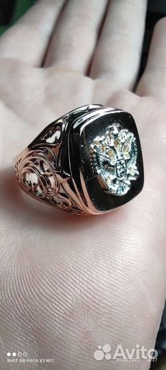 Мужская золотая печатка