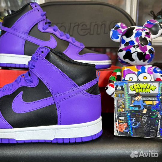 Nike Dunk High “Psychic Purple and Black”