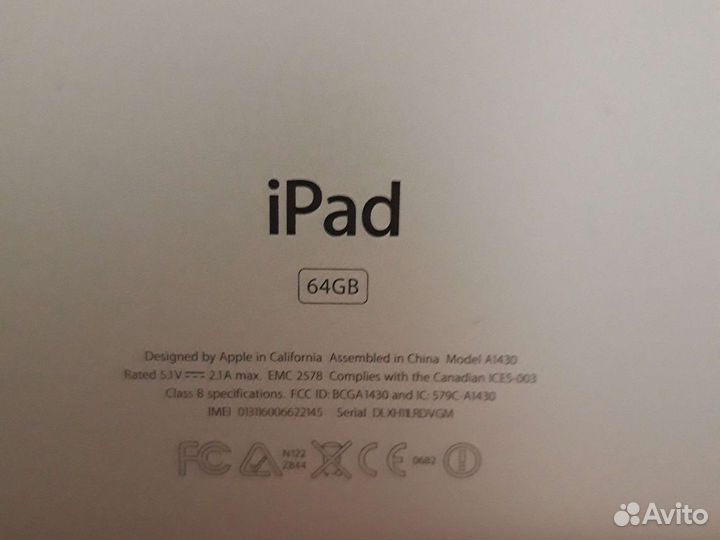 Планшет iPad 3 64gb