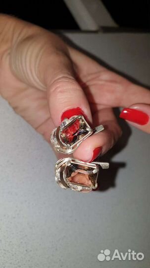 Серьги серебро