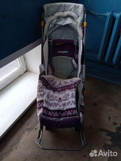 Детские санки коляска