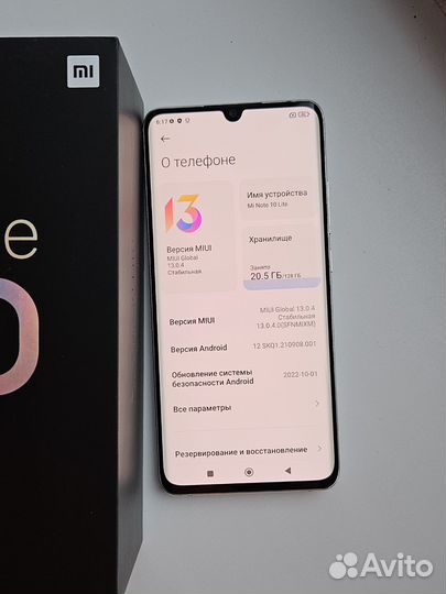Xiaomi Mi Note 10 Lite, 8/128 ГБ