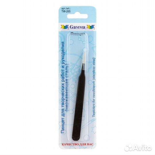 Gamma Пинцет TW-205 12 см в блистере