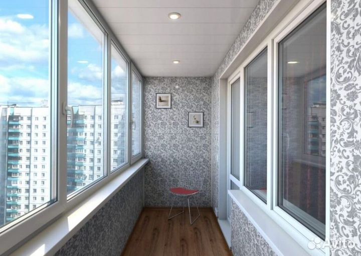 Остекление балконов и лоджий под ключ U0613