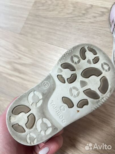 Сандалии для девочки 19 размер кожаные