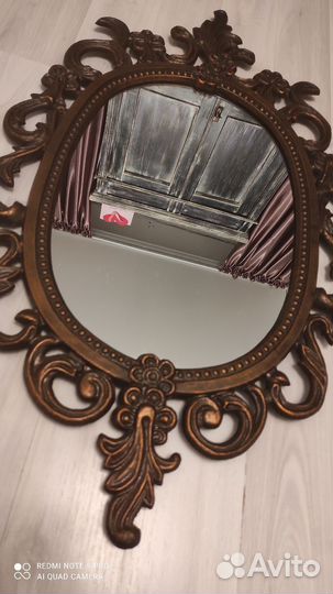 Зеркало настенное старинное в ажурной раме