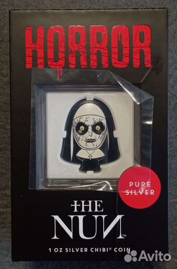 Монета Ниуэ 2022 Хоррор Монахиня Чиби Серебро
