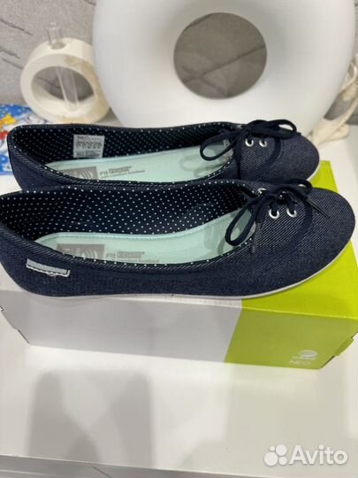 Балетки джинсовые adidas