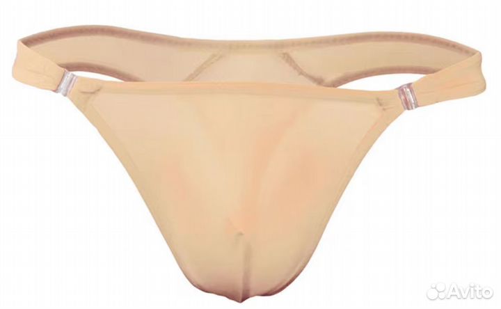 Мужские полупрозрачные стринги (фуксия, тиффани)