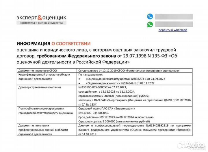 Оценка авто для нотариуса, наследства Самара