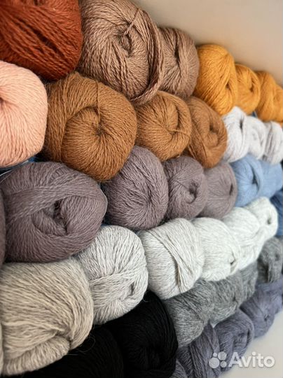 Пряжа пух норки, ангора китай