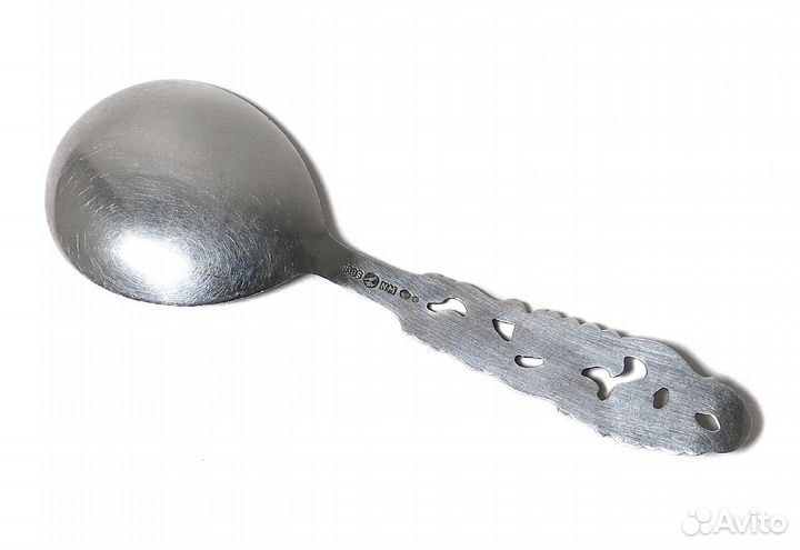 Серебряная сервировочная ложка. Норвегия