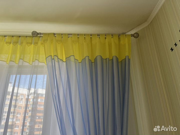 Шторы с карнизом бу