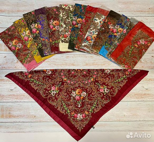 Платок русские узоры Новые