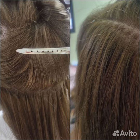 Волосы для наращивания, парикмахер, окрашивание