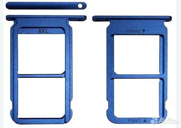 Держатель сим для Huawei Honor 10 Lite (темно-сини