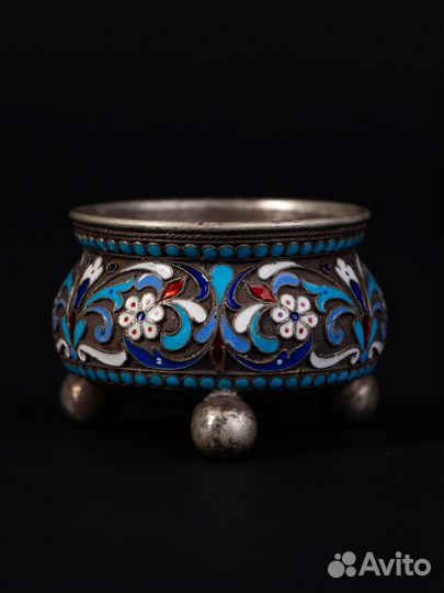 Солонка серебро 84 1896г. Москва