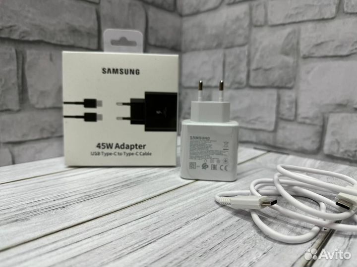 Samsung 45W + кабель Type-C - Type-C