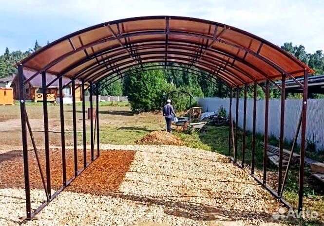 Навес универсальный усиленный 3,6 х 6,0м