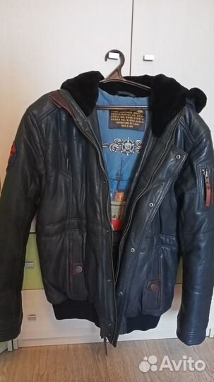 Кожаная куртка мужская Airborne Apparel