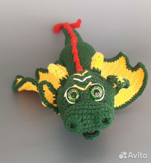 Игрушка Вязаный Дракон Ручная работа