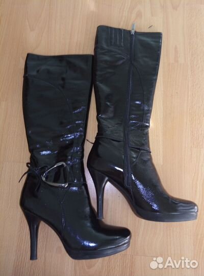 Новые зимние сапоги, натуральные кожа/мех, 39 р