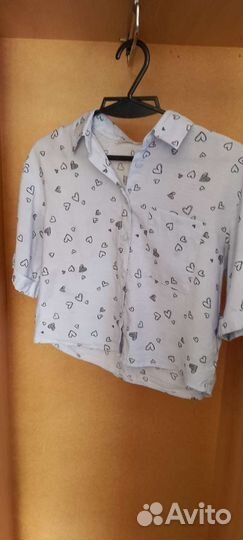 Блуза школьная, лёгкая, без рукав, очень удобная