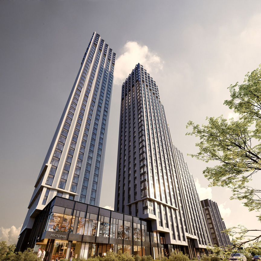 1-к. квартира, 53,1 м², 5/43 эт.