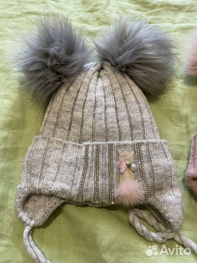 Шапка для девочки зимняя