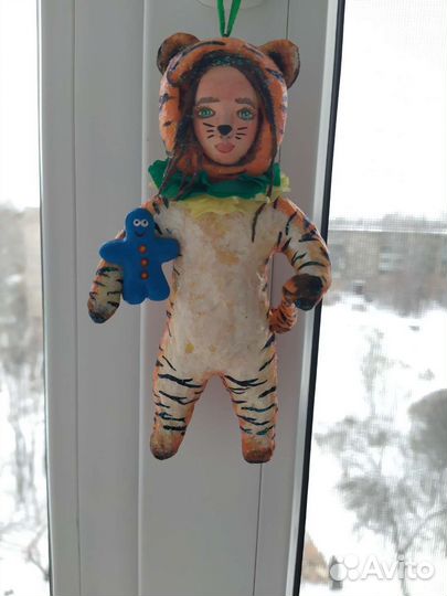 Ватные елочные игрушки 