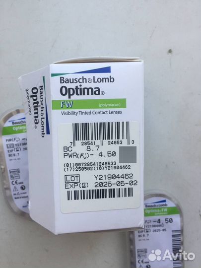 Контактные линзы Bausch & Lomb Optima FW, - 4,5, к