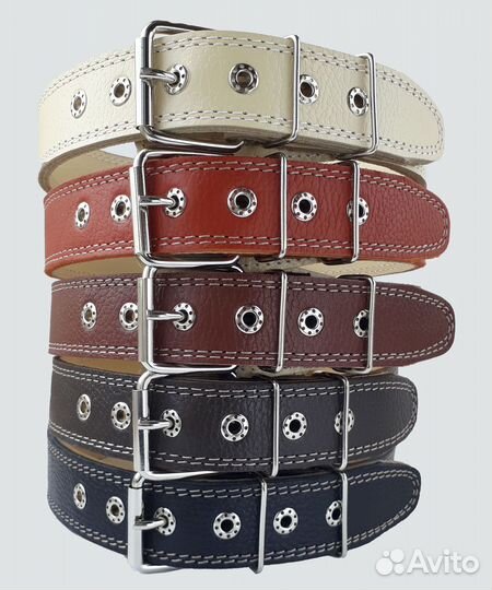 Ошейники для собак. Натуральная кожа