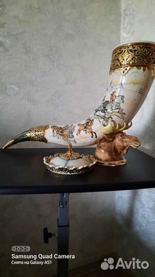 Подарочный цветной штоф Рог Изобилия