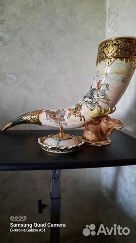 Подарочный цветной штоф Рог Изобилия