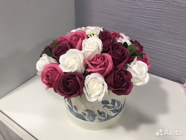 Букет из мыльных роз 27 шт