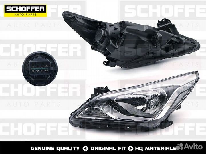 Фара левая эл.корр. Hyundai Solaris (I 2014-2017)
