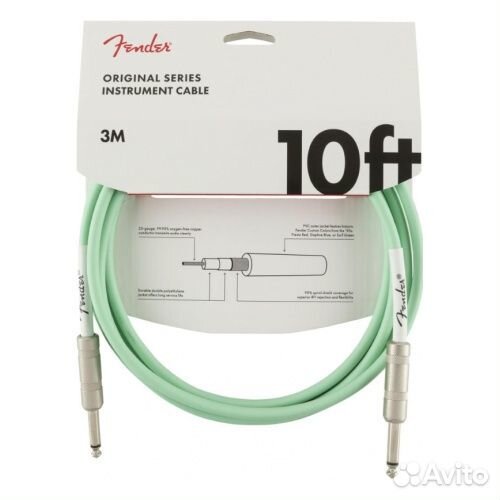 Инструментальный кабель fender 10' OR inst cable S