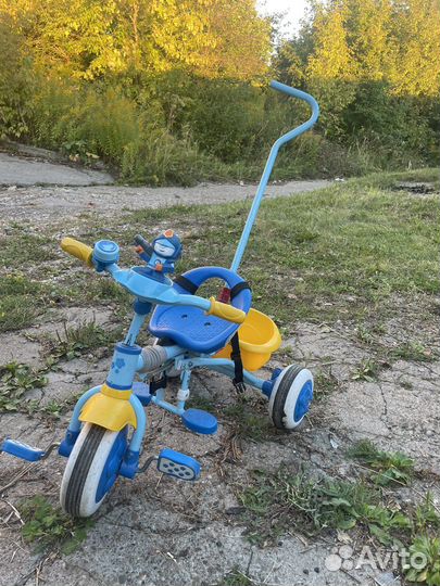 Детский велосипед с родительской ручкой