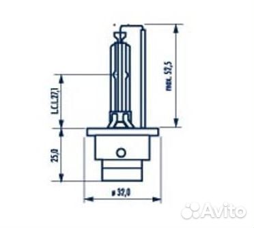 Лампа фары ксенон narva D2S серия стандарт 84002