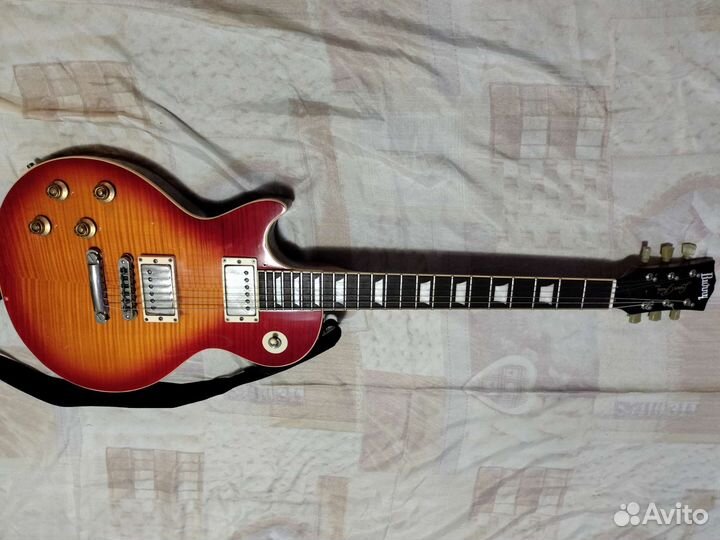 Burny les paul super grade left hand леворукая