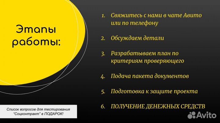 Бизнес план для соцконтракта